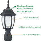 Outdoor Post Lighting Fixture, Warm White Weatherproof Post Light