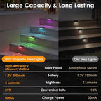 16-Pack Solar Stair Step Lights, Waterproof