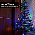 18ft Christmas LED String Lights, Waterproof Timer Lights
