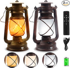 Garden Solar Hanging Lanterns 2-Pack, Charming Backyard Decor