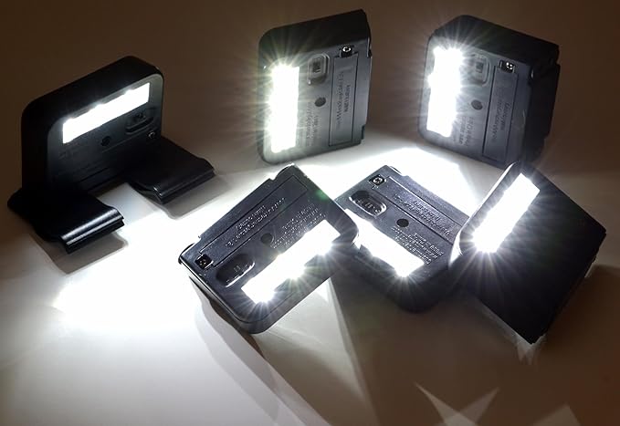Wunder Solar Powered Spotlight – Ultra-Bright 3X LED – Clip-On/Stick-On Outdoor Light for Mailbox, Security Signs, Fence & Deck – Auto Dusk-to-Dawn Sensor