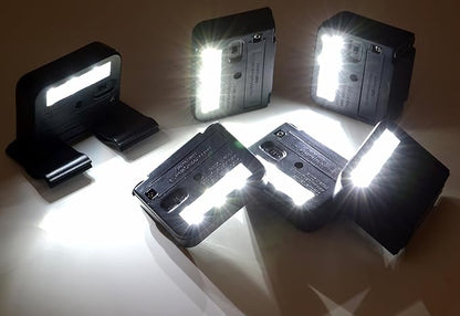 Wunder Solar Powered Spotlight – Ultra-Bright 3X LED – Clip-On/Stick-On Outdoor Light for Mailbox, Security Signs, Fence & Deck – Auto Dusk-to-Dawn Sensor