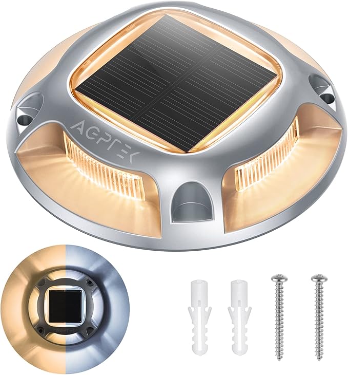 Solar Gutter Lights, Warm White Waterproof LED