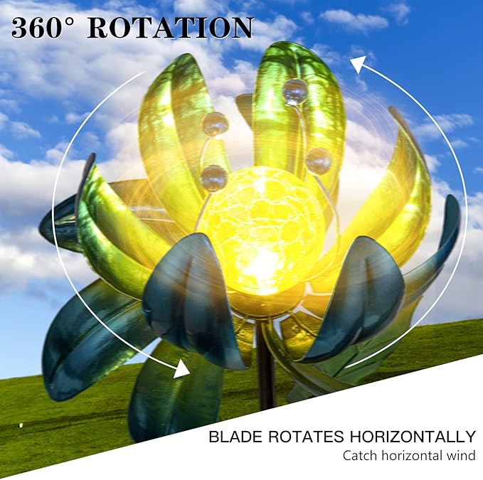 Blue Solar Path Lights, Outdoor Yard LED