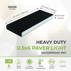 Flat Solar Garden Lights, Waterproof LED