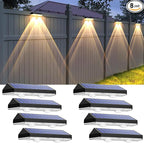 8-Pack Modern Solar Yard Lights, Outdoor LED