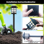 8-Pack Solar Pathway Lights, Waterproof LED Walkway Lights
