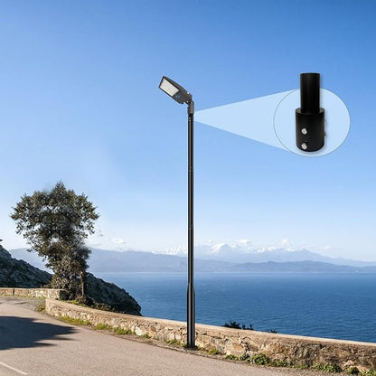 Tenon Slip Fitter Light Pole Adapter for 3 inch Round Pole, 2 3/8" Round Tenon Adapter for Mounting Bracket for Outdoor Shoebox Lighting Street Light Parking Lot Light