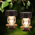Solar Garden Lanterns 2-Pack, Backyard Hanging LED Decor