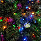 50 LED Christmas Twinkle Lights, 18ft Waterproof for Porch