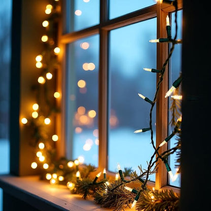 Christmas String Lights, 16ft Waterproof Twinkle Lights