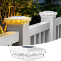 White Solar Fence Post Caps, Fence LED