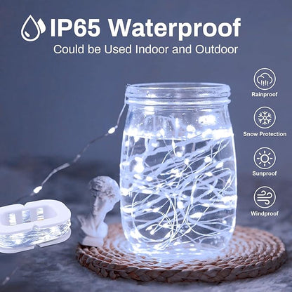 16ft Christmas LED String Lights, Waterproof Timer Lights