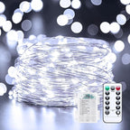 Christmas String Lights, 33ft 100 LED Waterproof Twinkle Lights