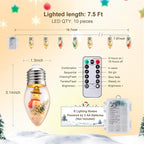 Christmas Twinkle Lights, 5ft Waterproof for Backyard