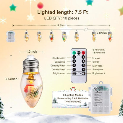 Christmas Twinkle Lights, 5ft Waterproof for Backyard
