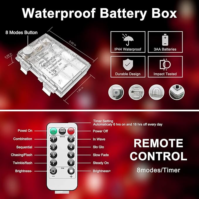 Remote Control Rope Lights, Color-Changing LED