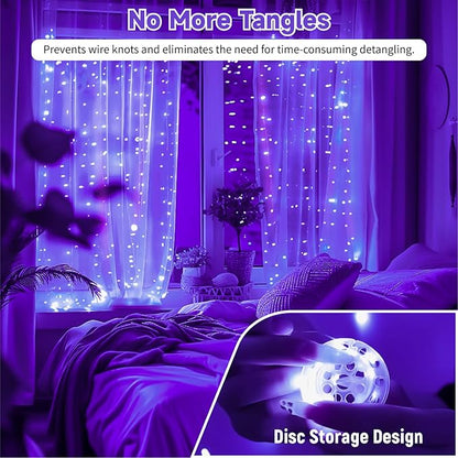 Outdoor String Lights, 8ft Waterproof LED