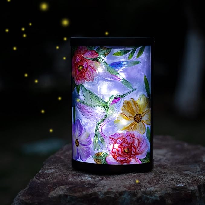 Solar Hummingbird Lanterns, Porch Hanging LED Decor