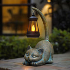 Cat Solar Lawn Figurine Light, Waterproof