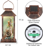Bear Solar Lanterns, Waterproof LED Porch Lights