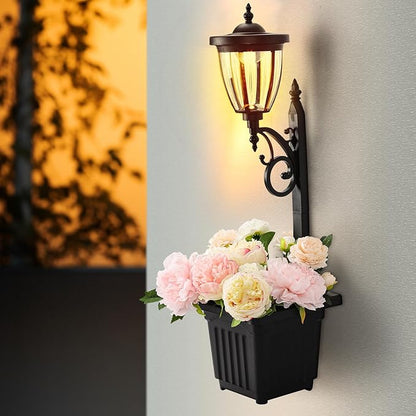 Sun-Ray Kambria Multi Function 2-Piece Set of Solar Lights with Posts, Ground Stakes, Planters, & Wall Mount Hardware, Outdoor Lights for Patio, Porch, Deck, Yard