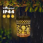 Sunflower Solar Lanterns, Waterproof LED Yard Lights