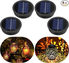 Backyard Solar Lantern Set 4-Pack, Charming Patio Lighting
