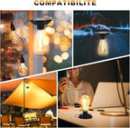 Solar Courtyard Lanterns, Backyard Hanging LED Decor