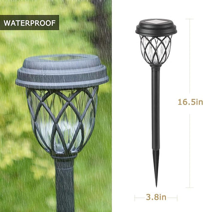 EXCMARK 10 Pack Color Changing Solar Lights Outdoor Decorative for Garden Pathway Walkway, Solar Outdoor Decorations for Patio Garden Christmas.