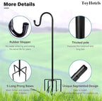 Heavy-Duty Shepherd's Hooks, 46" Garden
