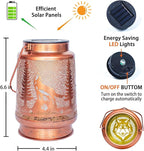 Solar Courtyard Lanterns 2-Pack, Yard Hanging LED Decor