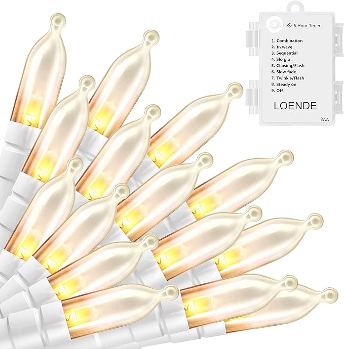 Christmas Fairy Lights, 18ft 50 LED Battery Twinkle Lights