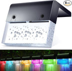 Solar Deck Lights 8-Pack, Waterproof LED