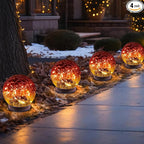 4-Pack Solar Pathway Lights, Waterproof LED Garden Lights