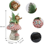 8.66" Solar Garden Garden Statue Light, Outdoor Decor