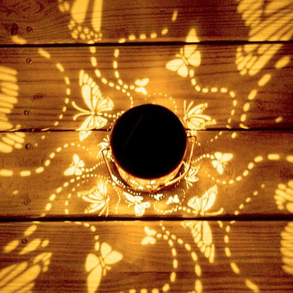 Birthday Gifts for Women Grandma,Solar Lantern Outdoor Waterproof,Butterfly Garden Decor,Metal Hanging Decoration Lights for Outside,Yard,Patio,Porch,Backyard,Christmas,Thanksgiving