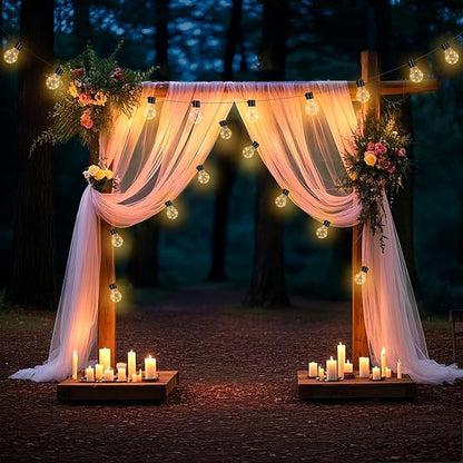 20 Hanging Bulb Battery Operated String Lights, 100 LED Vintage Battery Outdoor Lights for Patio, Waterproof Indoor Outdoor String Lights for Bedroom, Patio, Camping, Wedding, Party Decor