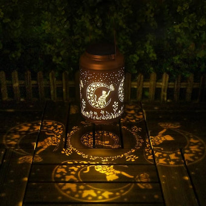 Mothers Day Gifts for Mom Grandma - Birthday Gifts for Women, 2 Pack Cat Solar Lights Outdoor Waterproof, Decoration Outside for Outdoor, Yard, Garden Decor Solar Lantern