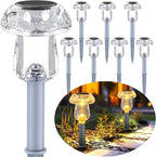 Warm White Solar Pathway Lights 16-Pack, Yard LED