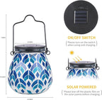 Mosaic Solar Lantern Set, Classic Porch Lighting