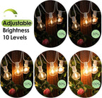 96ft LED Patio String Lights, Waterproof Outdoor