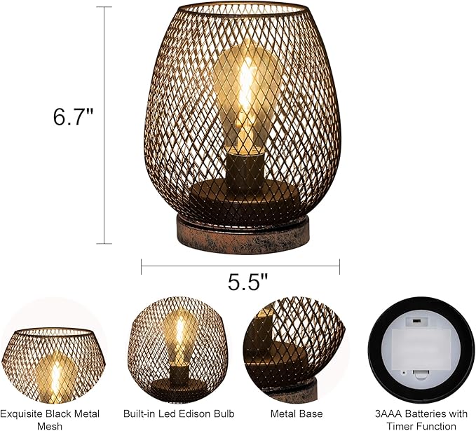 Backyard Solar Hanging Lanterns 2-Pack, Decorative Patio Decor