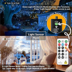 Christmas Fairy Lights 2-Pack, 33ft 100 LED Battery Twinkle Lights