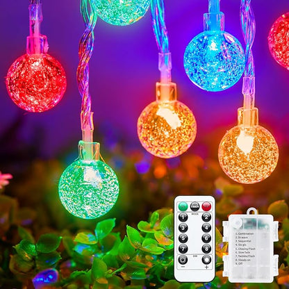 Outdoor String Lights, 33ft Multicolor Waterproof LED