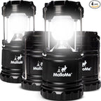 4-Pack Multi-Function Rechargeable Camping Lantern