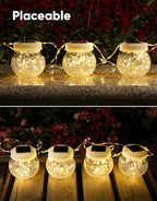 Decorative Globe Solar Lanterns for Porch, Waterproof LED