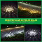 10-Pack Solar Pathway Lights, Waterproof LED Yard Lights