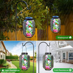 Hummingbird Solar Lanterns, Waterproof LED Patio Lights