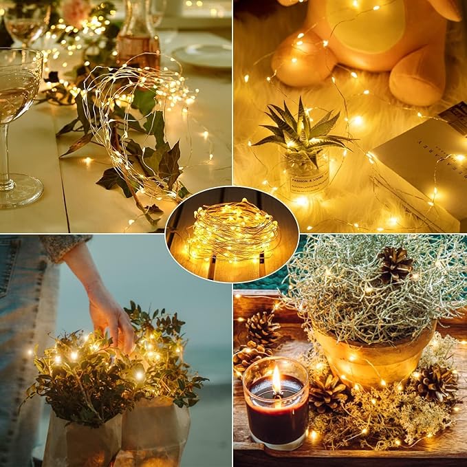 12-Pack 7ft LED Patio String Lights, Waterproof Outdoor